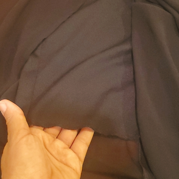 H&M Chiffon Maxi Skirt Black Size 8 - Picture 4 of 9